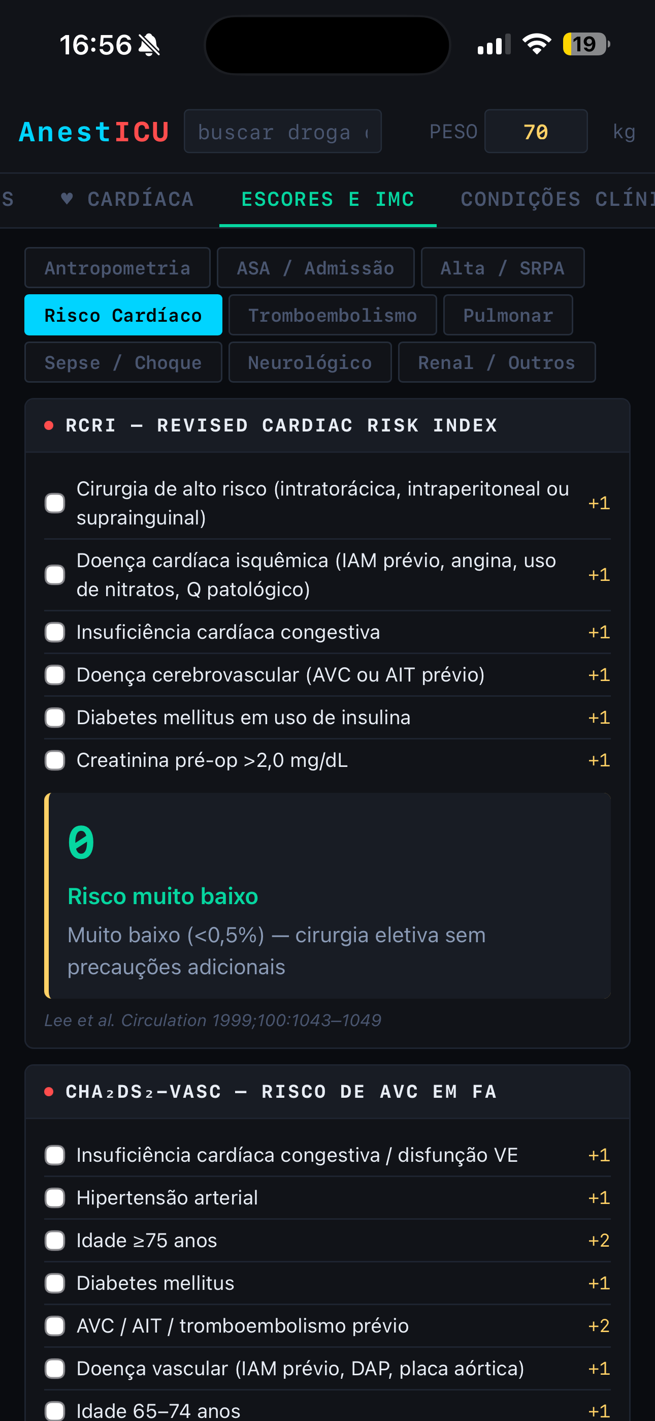 Risco cardíaco