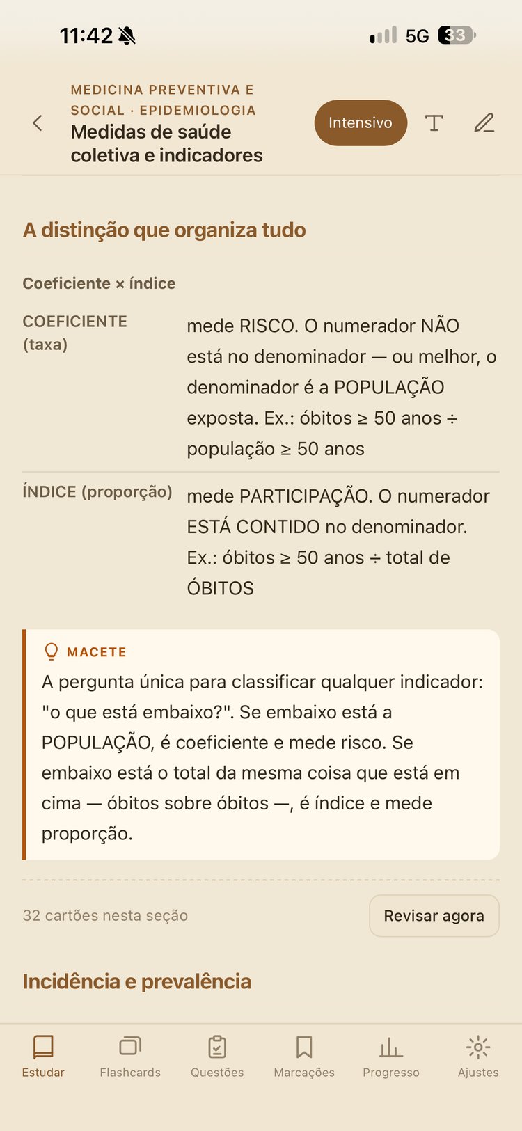 Resumo de medidas de saúde coletiva