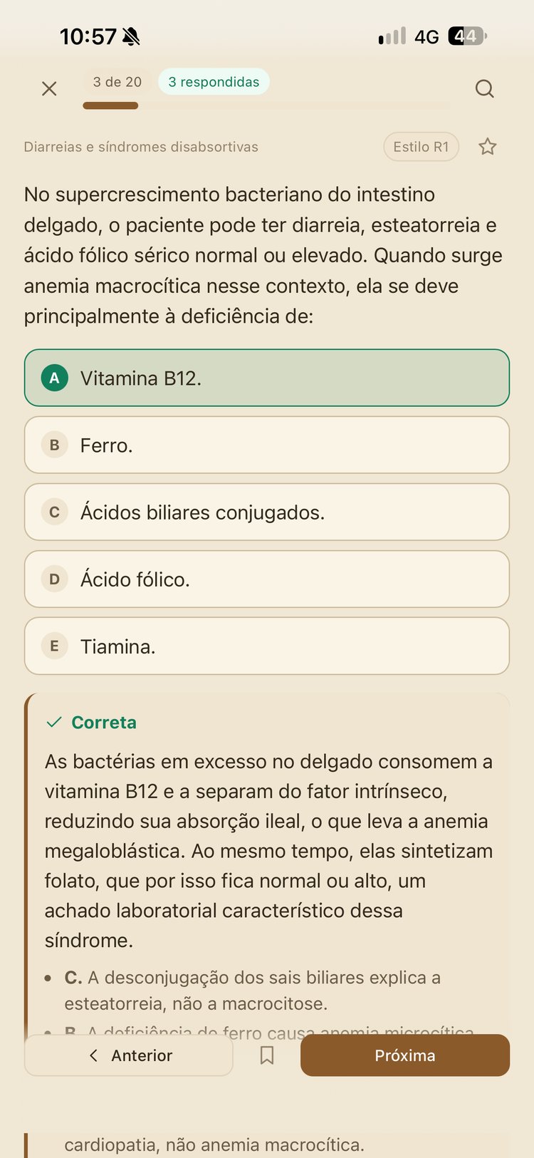 Questão respondida com explicação